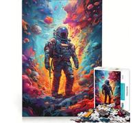Puzzle da 1000 pezzi per ragazzi, tema astronauti, Lo spazio è selvaggio, gioco impossibile, attività divertenti da fare in casa, compleanno e Natale 38x26cm