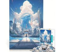 Puzzle da 1000 pezzi per ragazzi, tema Blue Day, gioco educativo, regalo di compleanno, compleanno e Natale 50x75cm