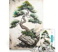 Puzzle da 1000 pezzi per ragazzi, tema bonsai giapponese, ideale per rilassarsi, divertirsi a casa e come regalo 50x75cm
