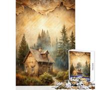 Puzzle da 1000 pezzi per ragazzi tema Cabina nel bosco ideale per giornate di pioggia Giochi educativi per tutta la famiglia perfetti come decorazione da parete compleanni