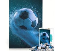 Puzzle da 1000 pezzi per ragazzi, tema calcio, tempesta di sabbia, giocattolo fai da te, migliora la memoria, collezione d'artista, belle arti 50x75cm