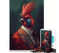 Puzzle da 1000 pezzi per ragazzi,tema Cardinale e folklore,con bordi netti,ideale per stimolare la concentrazione,per un gioco lento e divertente,perfetto come regalo di compleanno (50x75cm)