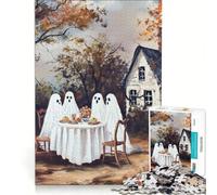 Puzzle da 1000 pezzi per ragazzi, tema "Cena spettrale", giochi educativi, di analisi e logica, regalo di compleanno, 38x52cm