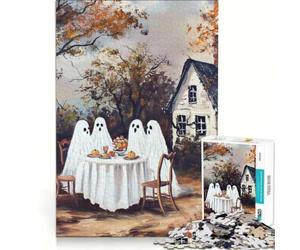 Puzzle da 1000 pezzi per ragazzi, tema "Cena spettrale", giochi educativi, di analisi e logica, regalo di compleanno, 38x52cm