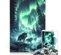 Puzzle da 1000 pezzi per ragazzi tema "Confraternita dei Lupi" giocattolo educativo per divertimento in famiglia adatto come decorazione da scrivania 38x26cm