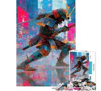 Puzzle da 1000 pezzi per ragazzi tema Cyberpunk Samurai Warrior con doppie spade puzzle fai-da-te per adolescenti ideale per le vacanze a casa e per passare il tempo insieme interattivo