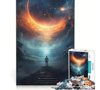 Puzzle da 1000 pezzi per ragazzi, tema epico spazio, galassia e universo, gioco rilassante, antistress, da aggiungere alla lista dei desideri con Babbo Natale 50x75cm