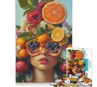 Puzzle da 1000 pezzi per ragazzi, tema frutta e moda, giochi educativi, corsa di velocità manuale, collezione d'artista, belle arti 50x75cm
