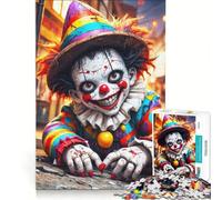 Puzzle da 1000 pezzi per ragazzi tema giullari e travestimenti gioco impossibile interazione genitore-figlio regalo di Natale e compleanno 38x52cm