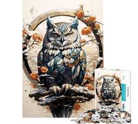 Puzzle da 1000 pezzi per ragazzi tema "Guardiano vigile invernale" decorazione murale regalo antistress (75x50cm)
