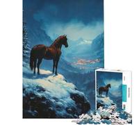 Puzzle da 1000 pezzi per ragazzi tema "Incantati dalle luci invernali" giocattolo educativo giochi didattici decorazione murale regalo di compleanno (dimensioni 38x52cm)