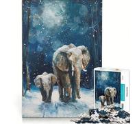 Puzzle da 1000 pezzi per ragazzi tema Inverno e Giganti Gentili gioco impossibile attività divertenti da fare in casa compleanno e Natale 38x26cm