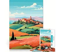 Puzzle da 1000 pezzi per ragazzi,tema Italia,Toscana,viaggi,arte,taglio liscio,gioco,esercizio mentale,momento di relax,attività per compleanno (38x52cm)