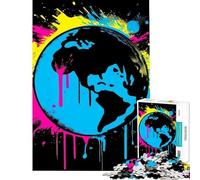 Puzzle da 1000 pezzi per ragazzi tema "La Terra è fragile" attività divertenti da fare in casa decorazione perfetta giochi rilassanti per ragazzi dai 14 anni in su 50x75cm