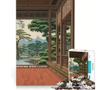 Puzzle da 1000 pezzi per ragazzi, tema "Luogo tranquillo giapponese", gioco pratico, di analisi e logica, ideale come decorazione da scrivania 50x75cm