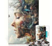 Puzzle da 1000 pezzi per ragazzi tema "Madre Natura" giochi educativi assemblaggio di modelli collezione d'artista belle arti 38x52cm