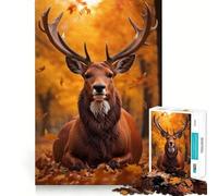 Puzzle da 1000 pezzi per ragazzi,tema "Maestà autunnale",con giunture lisce,divertente per allenare la mente,gioco casual,decorazione natalizia (50x75cm)