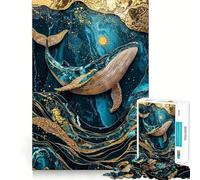Puzzle da 1000 pezzi per ragazzi,tema Mare Celeste,arte Kintsugi,gioco di incastro fine,divertente e stimolante per la mente,ideale come regalo di compleanno (38x52cm)