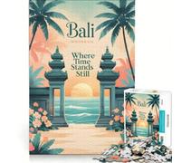Puzzle da 1000 pezzi per ragazzi, tema mare, oceano, estate, Bali, tropicale, giochi rilassanti, attività divertenti da fare a casa, ottimo regalo per gli appassionati di videogiochi 38x52cm