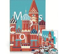 Puzzle da 1000 pezzi per ragazzi tema Mosca Russia viaggi giocattolo educativo regalo di compleanno speciale 38x26cm