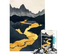 Puzzle da 1000 pezzi per ragazzi tema natura decorazioni dorate giochi rilassanti sfida per l'intelligenza giocattoli che creano dipendenza regalo divertente decorazione per la casa (75x50cm)