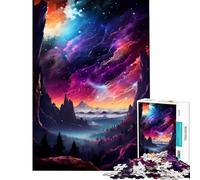 Puzzle da 1000 pezzi per ragazzi tema natura e galassia colorato stimolante da completare perfetto per decorazione e giochi rilassanti adatto a partire dai 14 anni (38x52cm)
