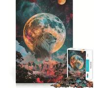 Puzzle da 1000 pezzi per ragazzi,tema natura selvaggia celeste,incastro preciso,gioco stimolante per la mente,momento di relax,attività per il compleanno (50x75cm)
