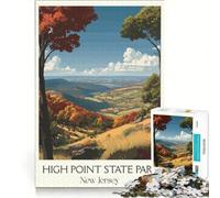 Puzzle da 1000 pezzi per ragazzi, tema New Jersey, viaggi, giochi fai-da-te, antistress intellettuale, adatto come decorazione da scrivania 38x52cm