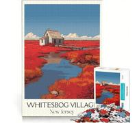 Puzzle da 1000 pezzi per ragazzi, tema New Jersey, viaggi, giochi fai-da-te, antistress intellettuale, adatto come decorazione da scrivania 50x75cm