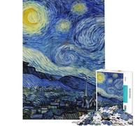 Puzzle da 1000 pezzi per ragazzi tema Notte Stellata e Luna ideale per adulti e famiglie con schema di assemblaggio e regalo perfetto (dimensioni 50x75cm)