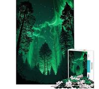 Puzzle da 1000 pezzi per ragazzi tema "Notti nella foresta verde" aiuta ad allenare la mente a sviluppare capacità di analisi e logica Gioco divertente per ragazzi dai 14 anni in su (50x75cm)