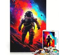 Puzzle da 1000 pezzi per ragazzi tema passeggiata spaziale antistress corsa di velocità manuale per rafforzare l'amore tra le coppie 50x75cm