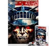 Puzzle da 1000 pezzi per ragazzi tema patriota americano giochi educativi per tutta la famiglia antistress ideale come regalo per tutta la famiglia (38x26cm)