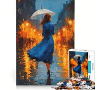 Puzzle da 1000 pezzi per ragazzi tema pioggia e ambra giocattolo fai da te decorazione per la casa ideale come regalo per tutta la famiglia 38x26cm