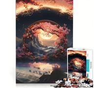 Puzzle da 1000 pezzi per ragazzi, tema "Portale dei sogni giapponese", gioco interattivo, di analisi e logica, ideale come decorazione da scrivania 50x75cm