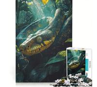 Puzzle da 1000 pezzi per ragazzi tema predatore della giungla giocattolo educativo attività per famiglie regalo per donne 50x75cm