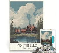 Puzzle da 1000 pezzi per ragazzi, tema Quebec, viaggi, giochi rilassanti, attività divertenti da fare a casa, ottimo regalo per gli appassionati di videogiochi 38x26cm