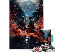 Puzzle da 1000 pezzi per ragazzi tema Samurai giapponesi libertà difficile e stimolante analisi e logica gioco pratico per ragazzi dai 14 anni in su (38x52cm)