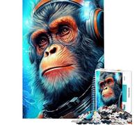 Puzzle da 1000 pezzi per ragazzi tema Scimmia Spaziale puzzle per adulti gioco rilassante taglio di precisione stimola l'esercizio mentale (dimensioni 50x75cm)