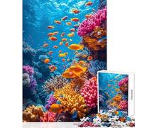 Puzzle da 1000 pezzi per ragazzi tema scuola subacquea gioco impossibile sfida difficile giocattolo decorativo per la casa impegnativo da completare (50x75cm)