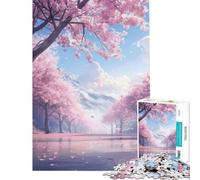 Puzzle da 1000 pezzi per ragazzi tema "Sogni di fiori di ciliegio" sfida educativa ideale per le vacanze a casa per passare il tempo decorazione domestica giocattolo per ragazzi dai 14 anni in su