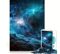 Puzzle da 1000 pezzi per ragazzi,tema spazio blu,con incastri lisci,divertente,gioco di logica,regalo rilassante,attività artistica per il tempo libero a Natale 50x75cm