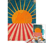 Puzzle da 1000 pezzi per ragazzi tema Sunburst Harmony puzzle fai-da-te per adolescenti ideale per le vacanze a casa e per passare il tempo insieme interattivo tra genitori e figli (50x75cm)