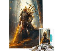 Puzzle da 1000 pezzi per ragazzi tema Templari d'Oro giocattolo educativo gioco pratico per divertimento in famiglia idee regalo (dimensioni 38x52cm)