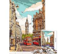 Puzzle da 1000 pezzi per ragazzi tema viaggio natura vintage gioco per famiglie stimola la memoria decorazione per la casa giocattoli che rafforzano l'amore tra le coppie (38x52cm)