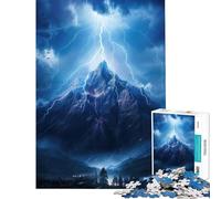 Puzzle da 1000 pezzi per ragazzi tempesta di fulmini giochi rilassanti sfida per l'intelligenza giocattoli che creano dipendenza regalo divertente decorazione per la casa (dimensioni 38x52cm)