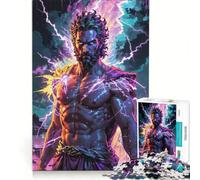 Puzzle da 1000 pezzi per ragazzi - Tempesta Elettrica︰ Zeus, Dio del Tuono, Giocattolo educativo, Per divertimento in famiglia, Adatto come decorazione da scrivania 38x52cm
