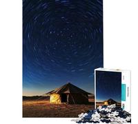 Puzzle da 1000 pezzi per ragazzi Tenda nel deserto sotto un cielo stellato Gioco stimolante ed educativo per ragazzi dai 14 anni in su (38x26cm)