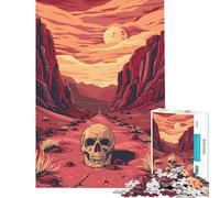Puzzle da 1000 pezzi per ragazzi Teschio della Valle della Morte Difficile e stimolante Decorazione perfetta Gioco educativo per ragazzi dai 14 anni in su 38x52cm