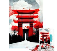 Puzzle da 1000 pezzi per ragazzi "The Gate" ideale per compleanni e Natale Migliora la memoria Gioco impossibile adatto a persone dai 14 anni in su (38x52cm)